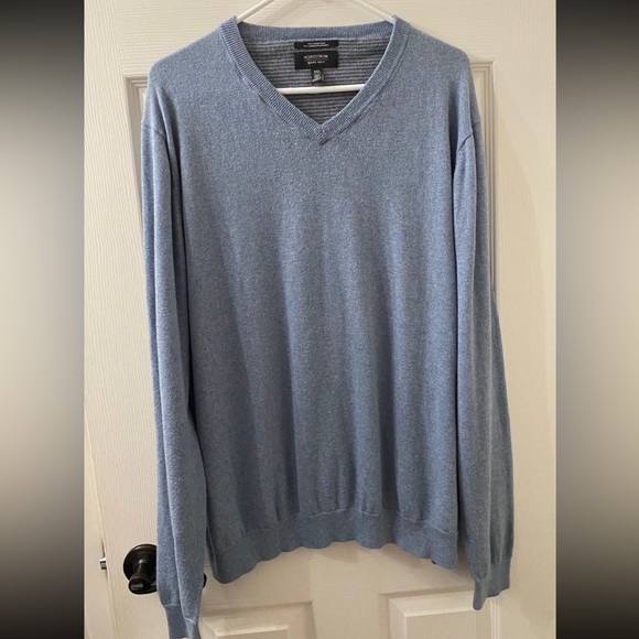Nordstrom Other - 🩵 Nordstrom Men’s V-Neck Pullover Sweater - Sky Heather Light Blue - XXL